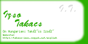 izso takacs business card